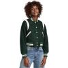 [BLANKNYC] womens Woven Varsity Bomber Jacket(Green)