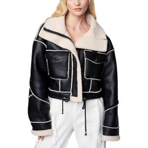 [BLANKNYC] womens Sherpa Bonded Moto Jacket(Flying Squad)