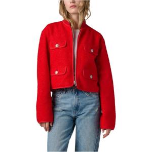 [BLANKNYC] womens Flying Private Faux Wool Jacket(Red)