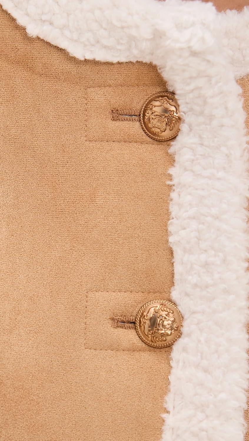 imageBLANKNYC Womens Bonded Sherpa JacketAhead of Curve