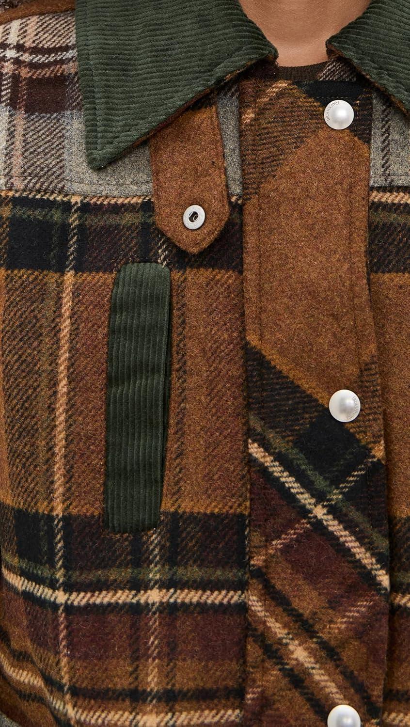 imageBLANKNYC Womens Situationship JacketMixed Plaid