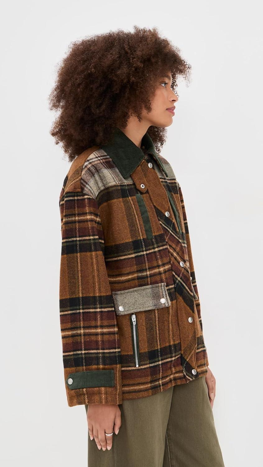 imageBLANKNYC Womens Situationship JacketMixed Plaid