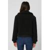 [BLANKNYC] womens Luxury Clothing Sherpa Jacket, Comfortable & Stylish Coat(Poppy)
