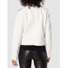 [BLANKNYC] womens Luxury Clothing Vegan Leather Moto Jacket, Comfortable & Casual Coat(White)