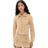 [BLANKNYC] Womens Cinnamon Crunch Real Suede Cropped Jacket(Camel)