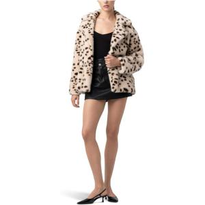 [BLANKNYC] womens Animal Print Faux Fur Jacket(Cool Cat)