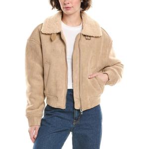 [BLANKNYC] womens Faux Suede Bomber Jacket(Beige)