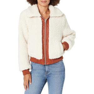 [BLANKNYC] womens Luxury Clothing Sherpa Jacket, Comfortable & Stylish Coat(Marshmallow)