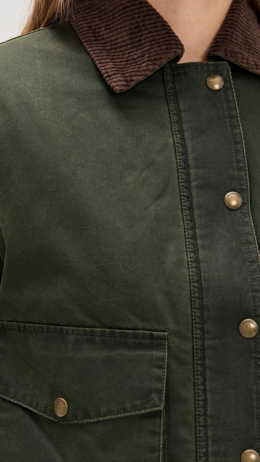 imageBLANKNYC Womens Catching a Break JacketHunter Green