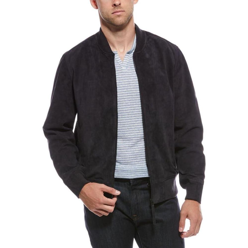 imageBLANKNYC mens Quick Action Suede BomberTrue Blue