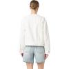 [BLANKNYC] Womens Head in The Clouds Collarless Denim Jacket(White)