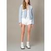 [BLANKNYC] womens Luxury Clothing Patch Work Floral Denim Jacket, Comfortable & Stylish Coat(Summer Romance)