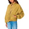[BLANKNYC] Womens Luxury Clothing Tencel Drop Shoulder Quilted Jacket(Salted Lime)