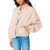 [BLANKNYC] Womens Luxury Clothing Tencel Drop Shoulder Quilted Jacket(Sand Drift)