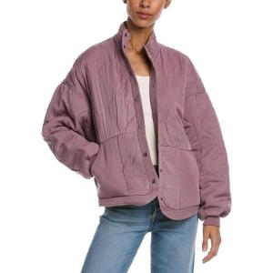 [BLANKNYC] Womens Luxury Clothing Tencel Drop Shoulder Quilted Jacket(Wisteria)