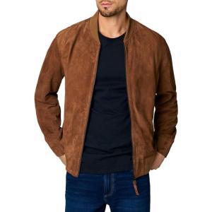 [BLANKNYC] mens Quick Action Suede Bomber(Brown)