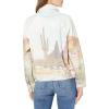 [BLANKNYC] Womens Luxury Clothing Denim Trucker Jackets, Comfortable & Stylish Coats(Desert Bloom)
