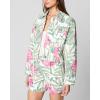 [BLANKNYC] womens Luxury Clothing Denim Trucker Jacket(Beach Blossom)