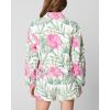 [BLANKNYC] womens Luxury Clothing Denim Trucker Jacket(Beach Blossom)