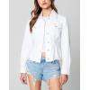 [BLANKNYC] womens Luxury Clothing Denim Trucker Jacket(Icy)