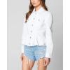 [BLANKNYC] womens Luxury Clothing Denim Trucker Jacket(Icy)