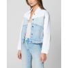 [BLANKNYC] womens Luxury Clothing Denim Trucker Jacket(Mixed Feelings)