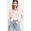 [BLANKNYC] womens Luxury Clothing Denim Trucker Jacket(Tutti Fruitt)