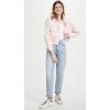 [BLANKNYC] womens Luxury Clothing Denim Trucker Jacket(Tutti Fruitt)