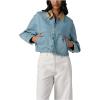 [BLANKNYC] Womens Coffee Run Denim Cropped Jacket(Blue)