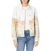 [BLANKNYC] Womens Luxury Clothing Denim Trucker Jackets, Comfortable & Stylish Coats(Desert Bloom)