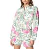 [BLANKNYC] womens Luxury Clothing Denim Trucker Jacket(Beach Blossom)