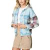 [BLANKNYC] womens Plaid Denim Patchwork Jacket(Multi)
