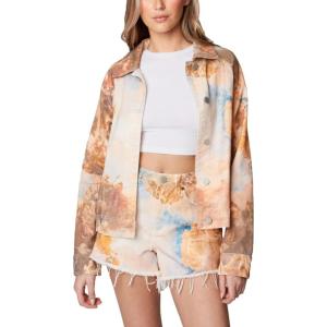 [BLANKNYC] womens Luxury Clothing Denim Trucker Jacket(Different World)