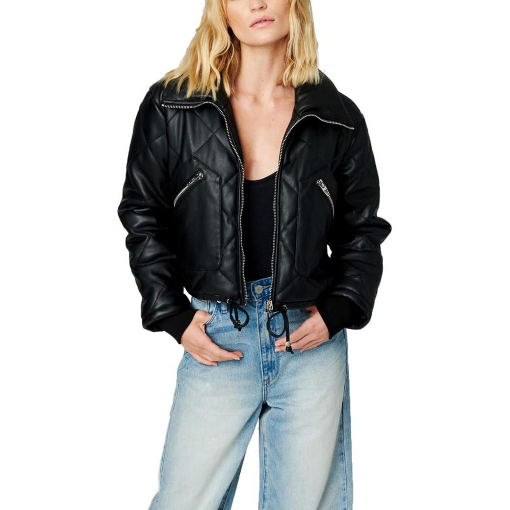 imageBLANKNYC womens Vegan Leather Bomber JacketOn the Rise