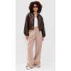 [BLANKNYC] Women’s Grand Slam Faux Leather Jacket(Plum)