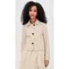 [BLANKNYC] womens Cloud Dancer Vegan Leather Jacket(Cloud Dancer)