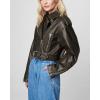 [BLANKNYC] womens Oversized Vegan Leather Moto Jacket(Ride Off)