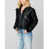 [BLANKNYC] womens Vegan Leather Bomber Jacket(On the Rise)