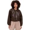 [BLANKNYC] Women’s Grand Slam Faux Leather Jacket(Plum)