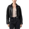 [BLANKNYC] womens Epic Moment Leather Bomber Jacket(Black)