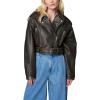 [BLANKNYC] womens Oversized Vegan Leather Moto Jacket(Ride Off)