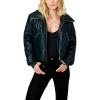 [BLANKNYC] womens Vegan Leather Bomber Jacket(Show and Tell)