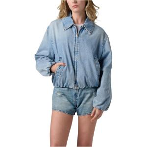 [BLANKNYC] womens Bottomless Brunch Denim Bomber Jacket(Blue)