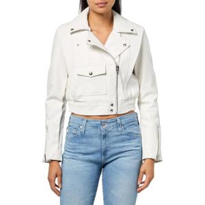 [BLANKNYC] womens Luxury Clothing Vegan Leather Moto Jacket With Zipper and Pocket Detail, Comfortable & Stylish Coat(All Time High)