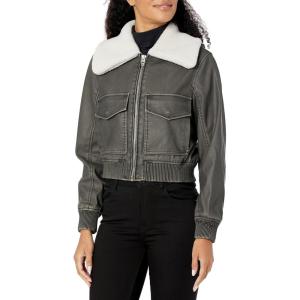 [BLANKNYC] womens Women’s Vegan Leather Jacket(Night Crawler)