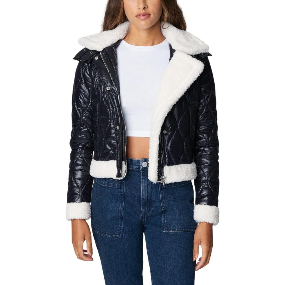 imageBLANKNYC womens Luxury Clothing Quilted Print Jacket Comfortable ampamp Stylish Windbreaker CoatBest Intentions