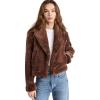 [BLANKNYC] Women’s Espresso Faux Fur Martini Jacket(Espresso Martini)
