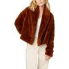 [BLANKNYC] womens No Closure Faux Fur Coat(Eye Candy)