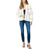 [BLANKNYC] womens Luxury Clothing Quilted Embroidered Kimono Jacket, Comfortable & Stylish Coat(Pure Bliss)