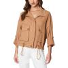 [BLANKNYC] womens Luxury Clothing Utility Parka Jacket Coat With Pockets(Catch My Drift)